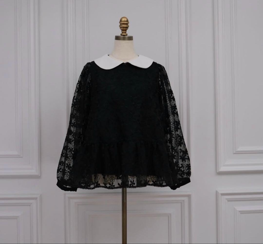 unminou フラワーレースカラーブラウス　アンミヌ　完売品