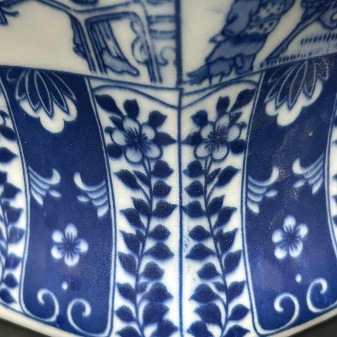 清乾隆青花花鸟六方将军罐 景徳鎮 陶磁器 装飾品 現代工芸品 美術品 置物