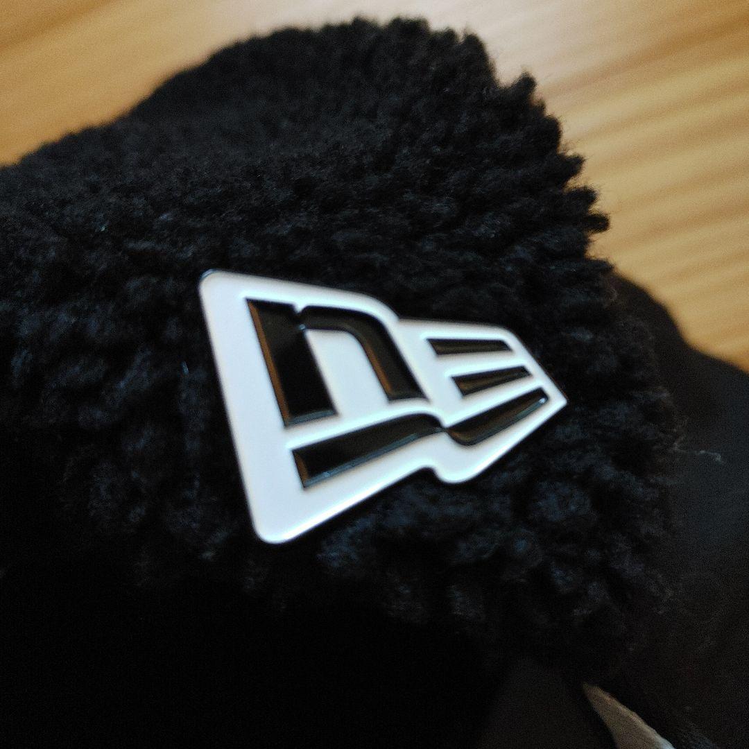 ニューエラ　ドジャース　ボア付きキャップ　ブラック