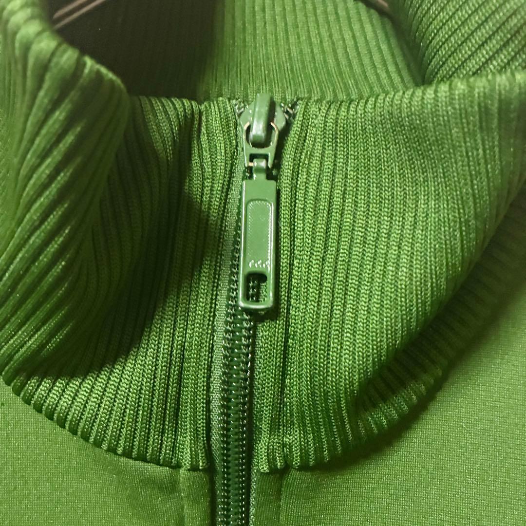 00s adidas アディダス トラックジャケット ジャージ 緑ベージュ M