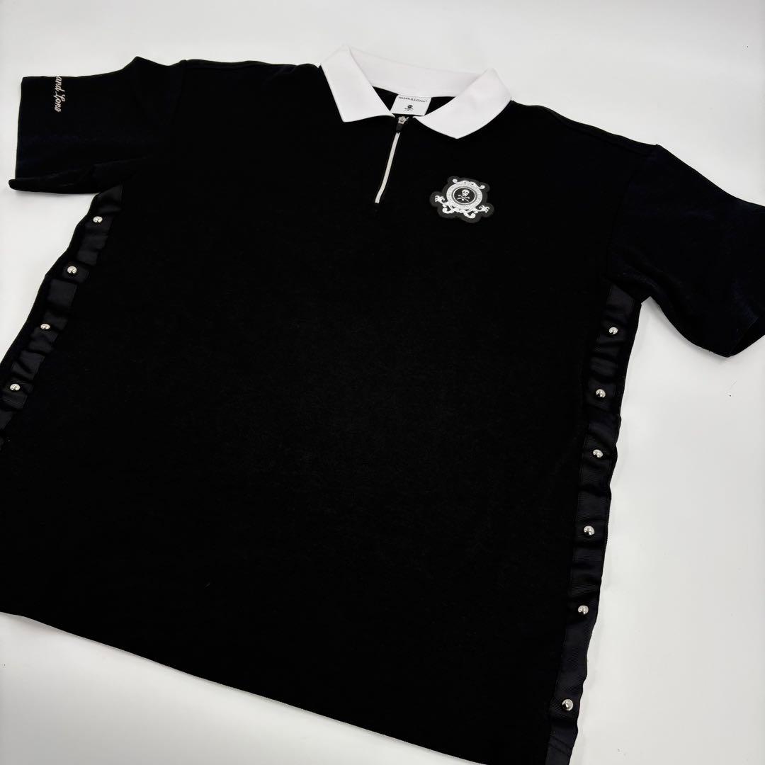 美品　MARK&LONA マークアンドロナ 半袖 ポロシャツ 黒 918