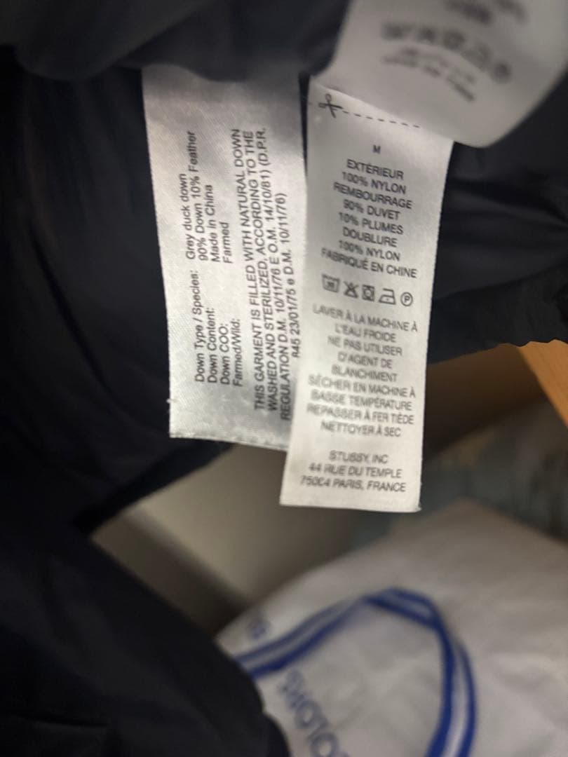 「入手困難」Stüssy DOWN PUFFER NYLON