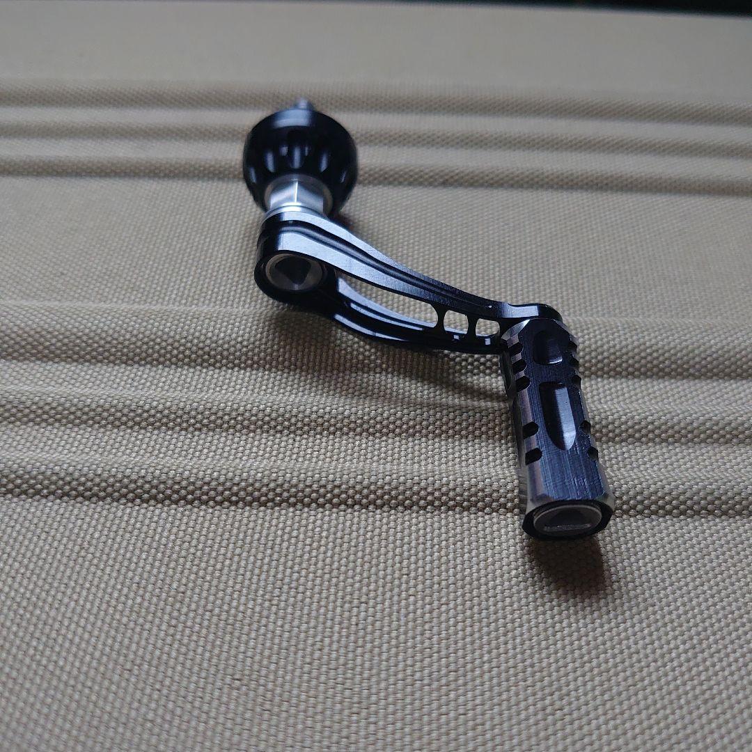 シマノ用 シングルハンドル軽量ハンドル ブラックシルバー ステラ ヴァンキッシュ