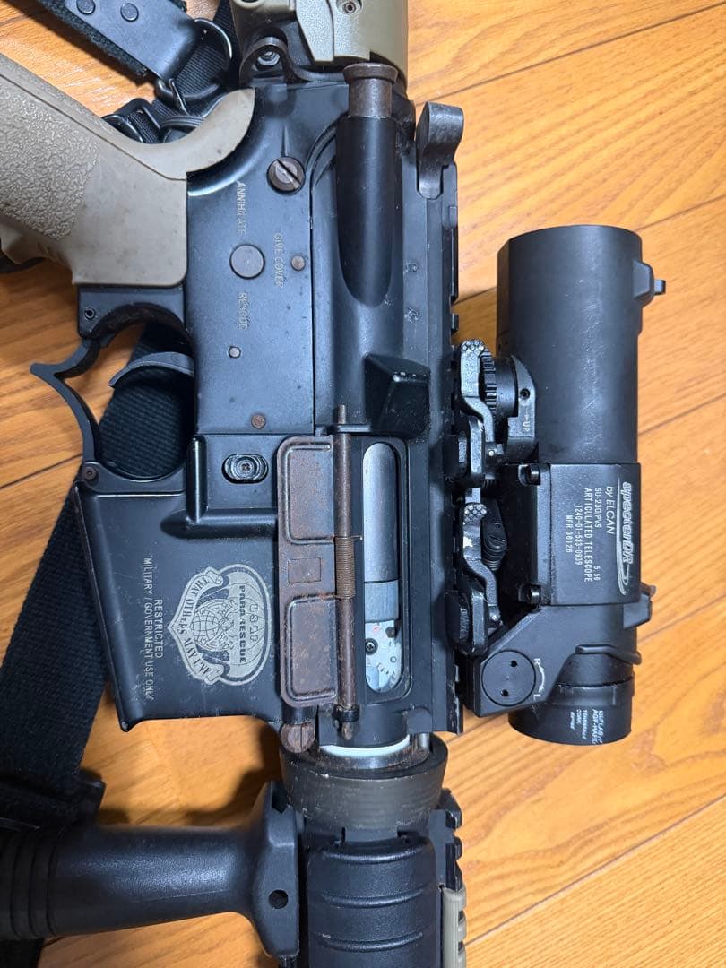 東京マルイM4フルメタルカスタム ELCAN 付属品多数 ジャンク扱い