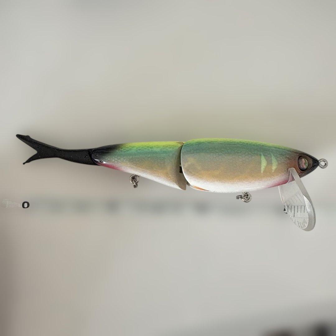 （希少）ウッドnekosogi dsrビッグベイトルアー グリーン