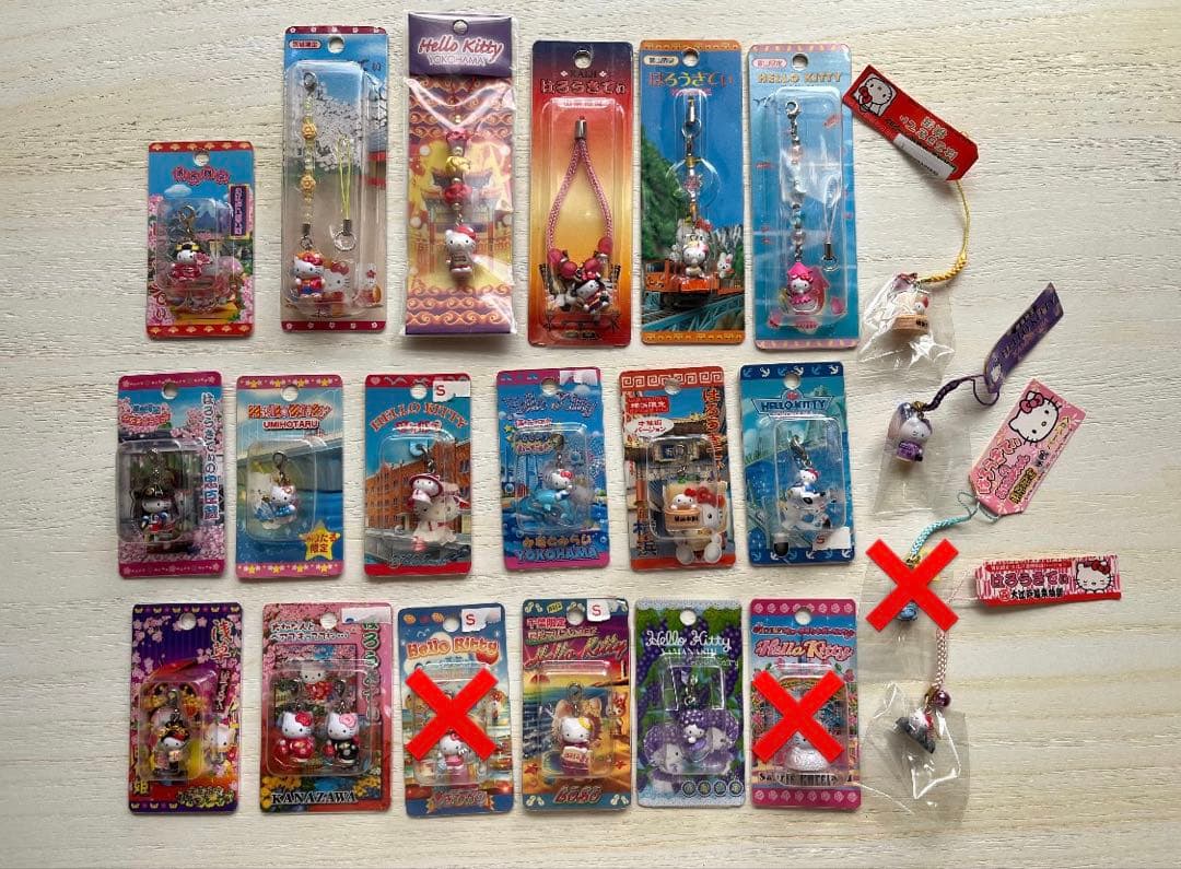 ハローキティ ストラップセット 複数デザイン　約176個