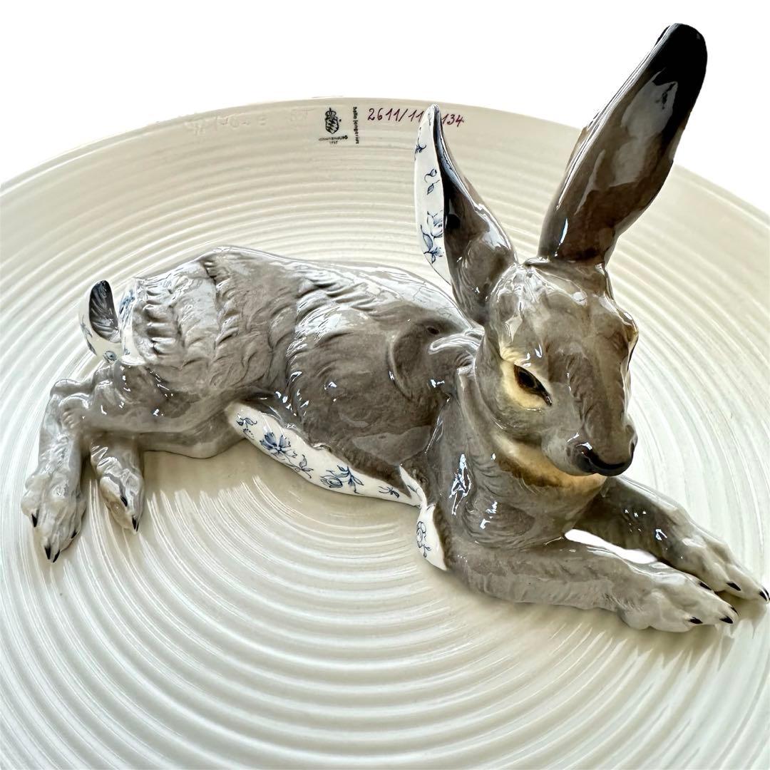【希少品】最高級 ニンフェンブルク ◆ドイツ製 野うさぎ 大皿 イースター