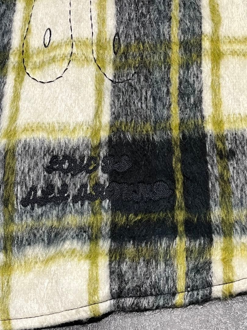 新品 13DE MARZO ジャケット チェック柄　テディベア付き フード付き