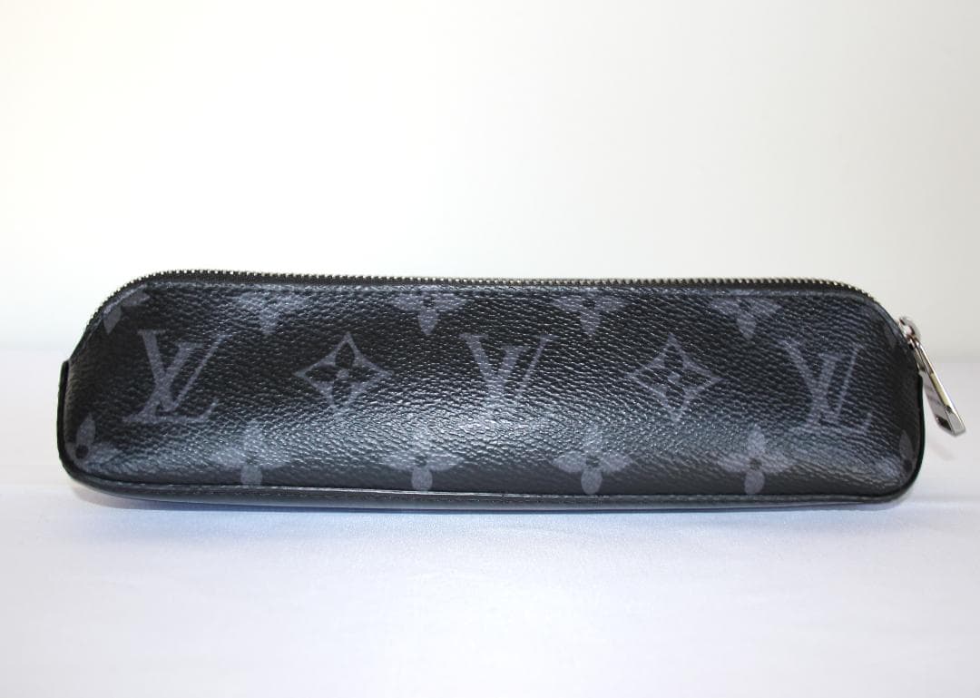 LOUIS VUITTON ルイヴィトン モノグラム ペンケース ブラックレザー