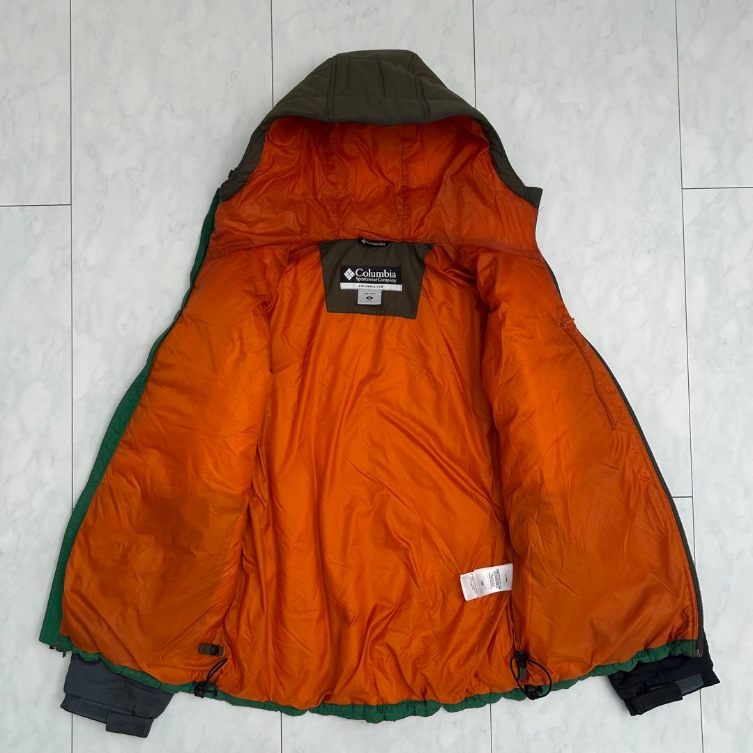 Columbia hooded puffer jacket マルチカラー　00s