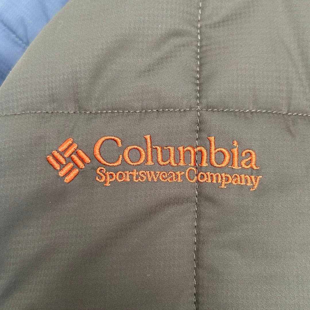 Columbia hooded puffer jacket マルチカラー　00s