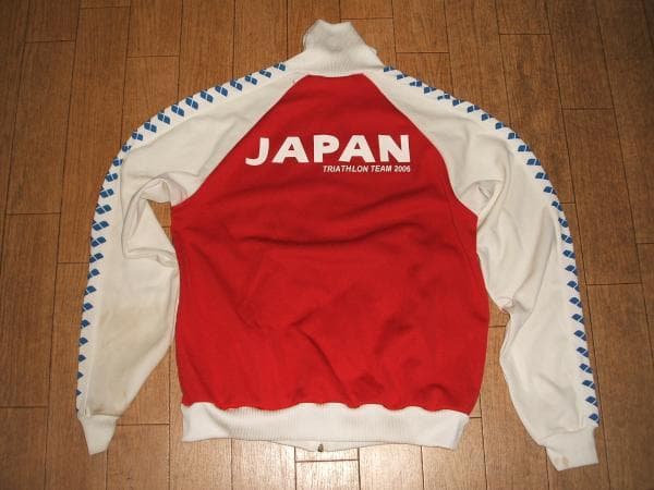 非売品★  JAPAN トライアスロンチーム ジャージ上★水泳,マラソン,自転車