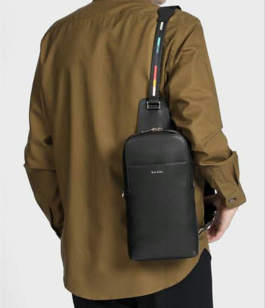 y*4様 Paul Smith 黒 レザー ショルダーバッグ