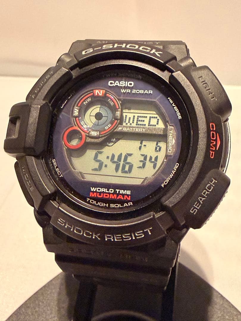 [美品]CASIO G-SHOCK G-9300 MUDMAN タフソーラー B