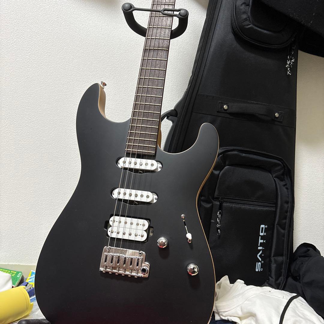 SAITO エレキギター ブラック