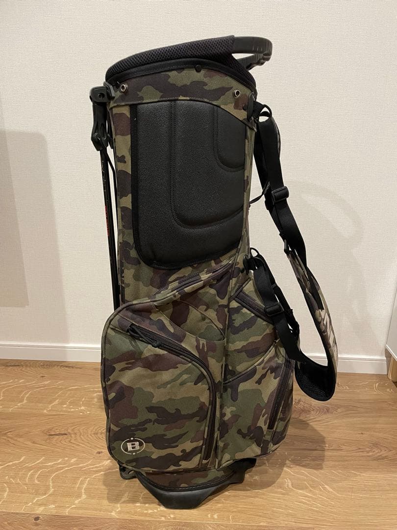 カズ　BRIEFING グリーンカモ　迷彩 スタンドゴルフバッグ