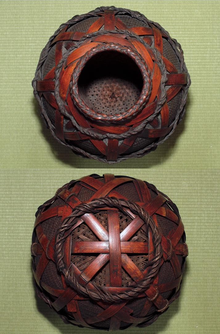 二代 田辺竹雲斎 造 花籃