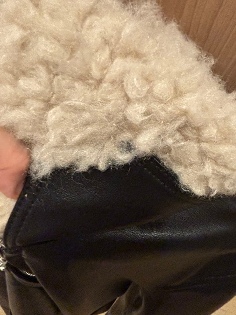 AMERI VINTAGE☆COMPACT FAKELEATHER JACKET