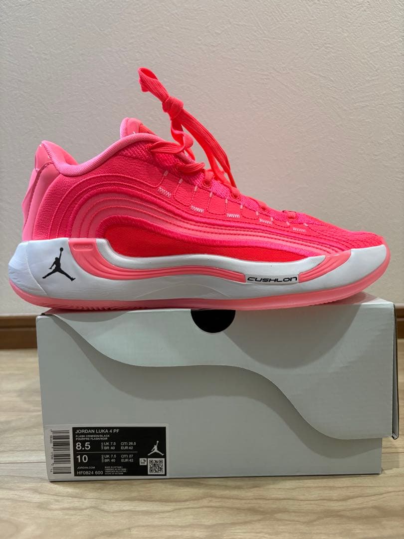 Jordan Luka 4 ピンクフラッシュクリムゾン