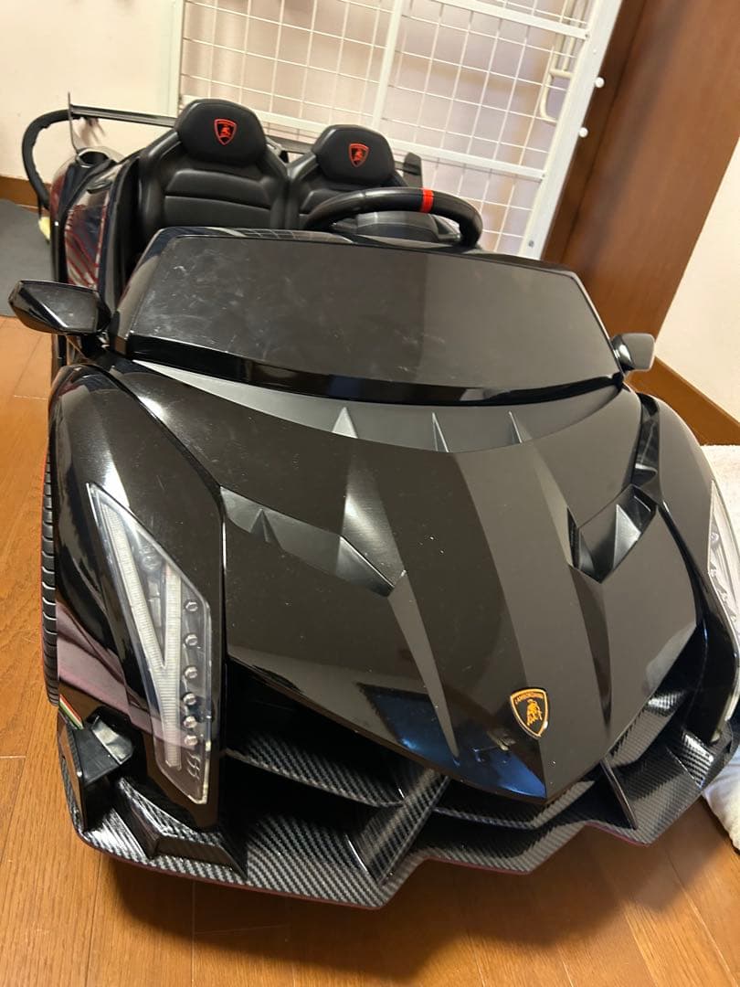 ランボルギーニヴェネーノ電動カート ブラック 2人乗り