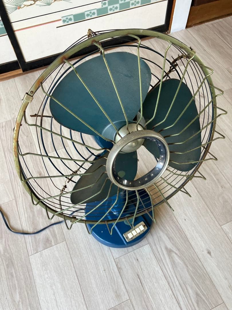 希少 FUJIDENKI レトロ 扇風機 サイレントファン アンティーク 稼動品