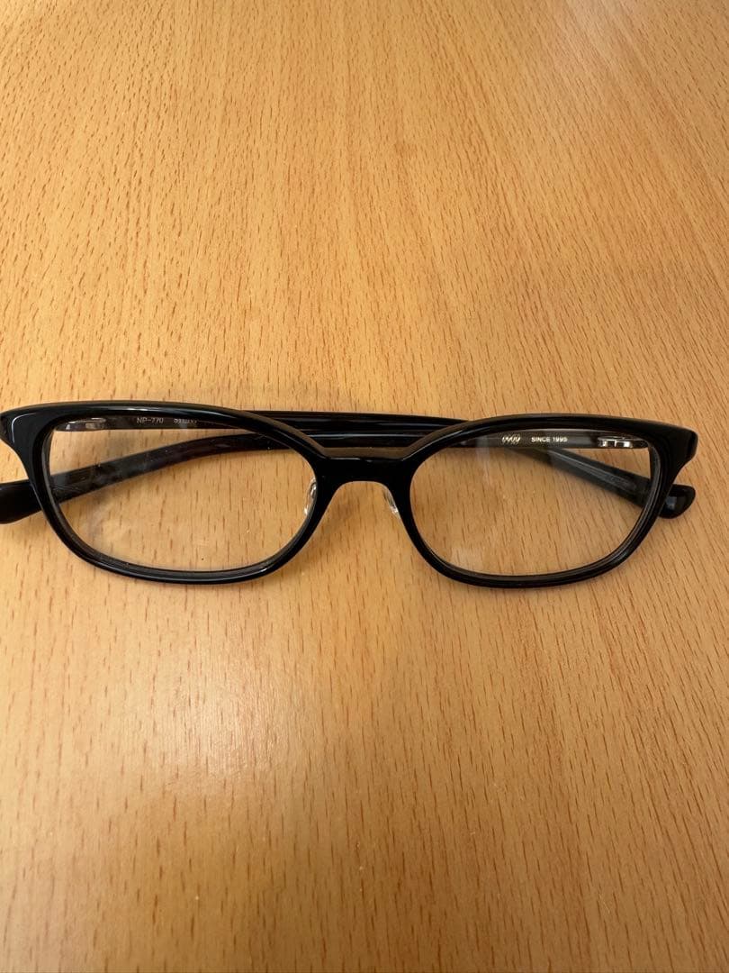 999.9 フォーナインズ　ブラックフレーム メガネ　NP-770