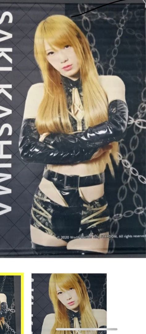 スターダム　鹿島沙希選手　等身大タペストリー