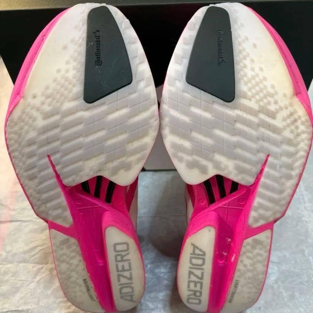 【美品】ADIZERO アディオスプロ4 27.5cm ピンク