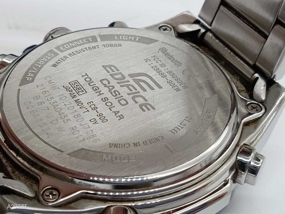 カシオ　CASIO EDIFICE　ECB-900 ブルー　ソーラー