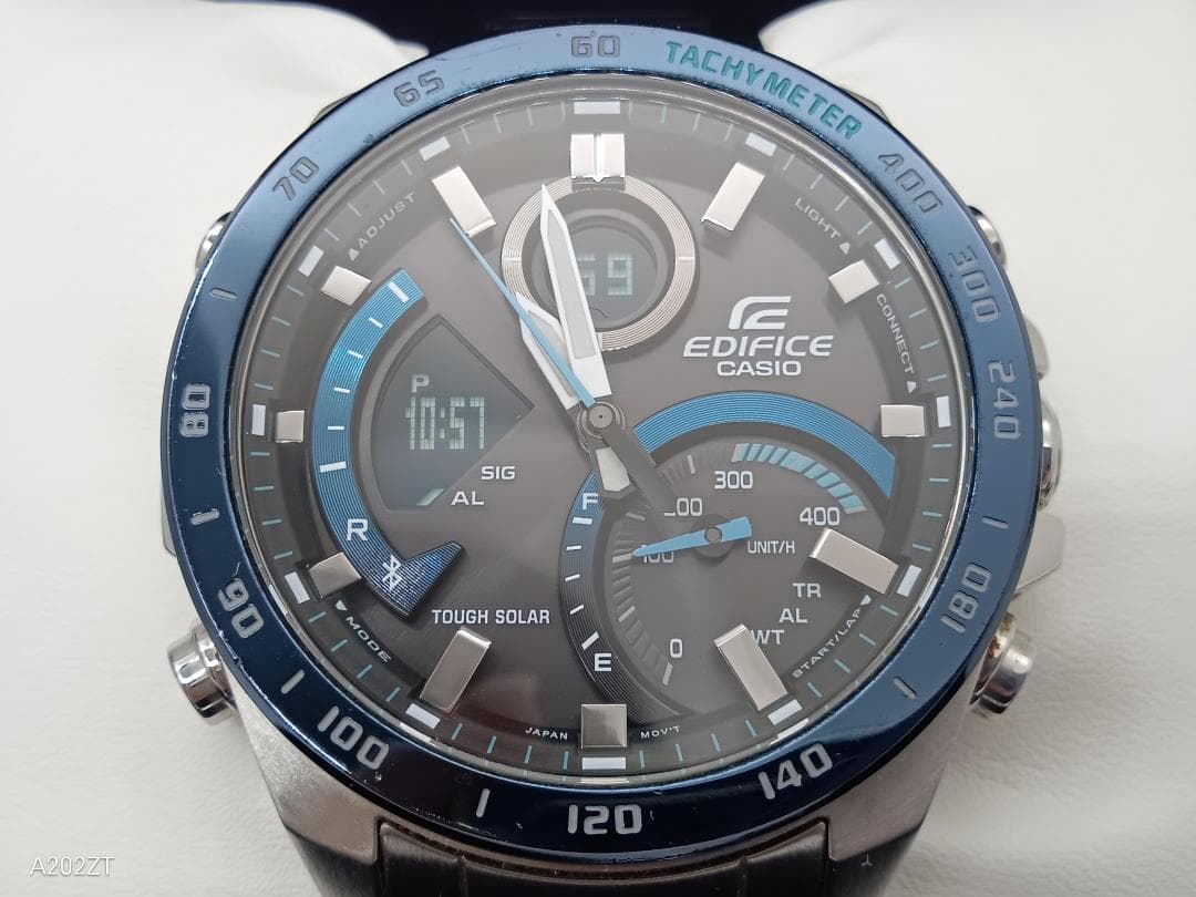 カシオ　CASIO EDIFICE　ECB-900 ブルー　ソーラー