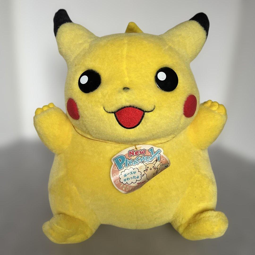 平成レトロ ポケモン トミー NEW ピカチュウ 1/1 ぬいぐるみ