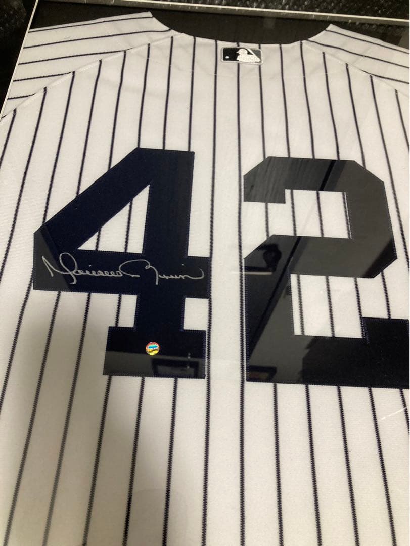 希少　刺繍サイン入り　MLB ヤンキース　 マリアノリベラ　ユニフォーム