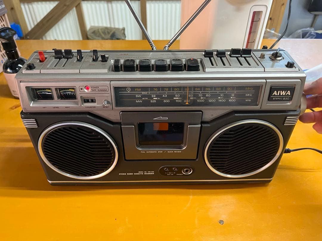 希少AIWAラジカセTPR-830アイワ 通電確認済