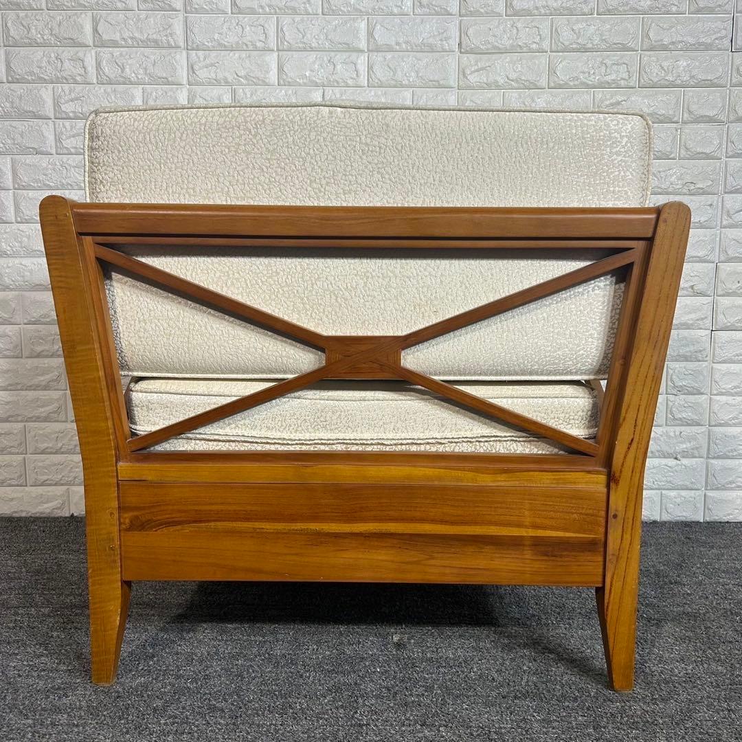 SCANTEAK スキャンティーク1人掛けソファ 木製フレーム 北欧 C091