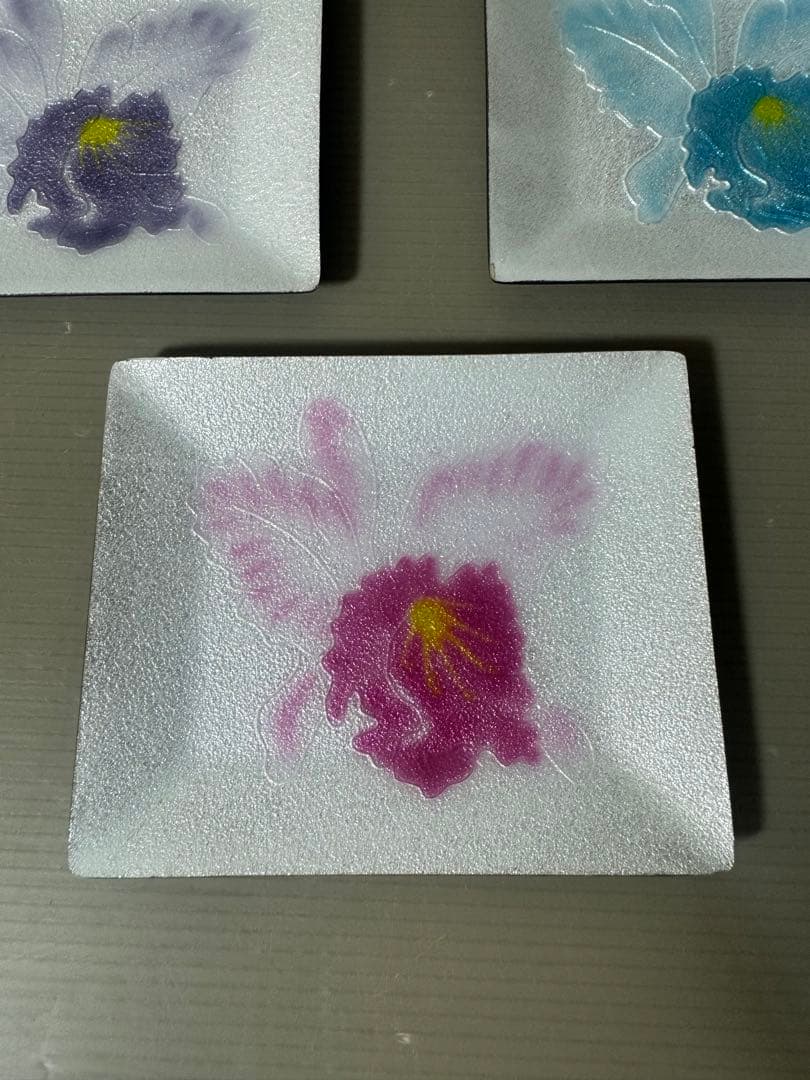 2421 七宝焼　小皿　3客