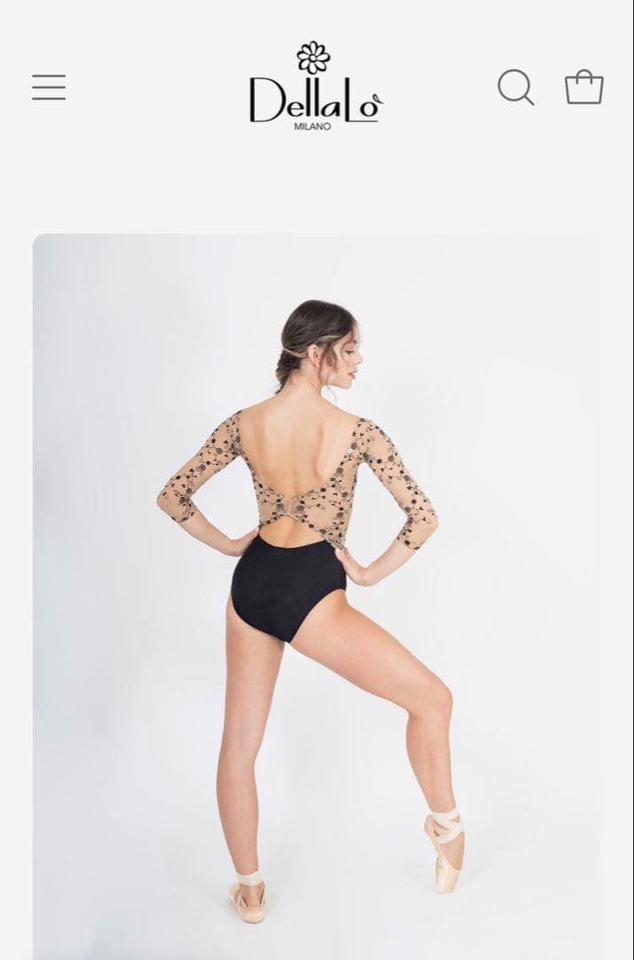 〓バレエ〓Dellalo Milanoデラロミラノレオタード Tacitaタチタ