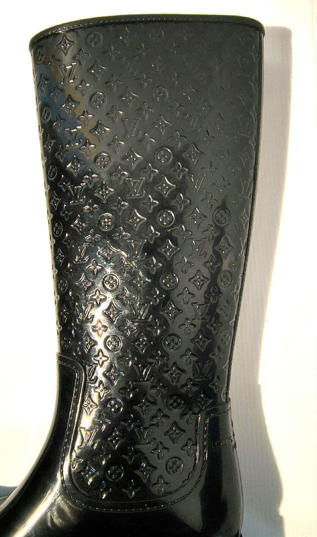 ★美品★ ルイヴィトン モノグラム レインブーツ 長靴 レディース 黒　24cm