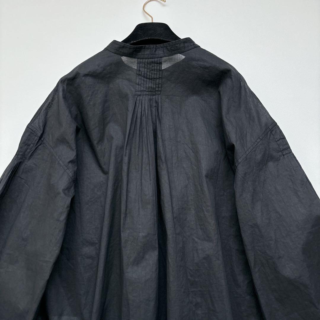 未使用に近い✨かぐれ 25AW コットンオーガンジーブラウス ブラック フリー