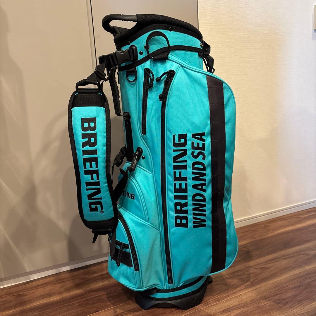 BRIEFING WINDANDSEA ゴルフバッグ ターコイズ キャディバッグ