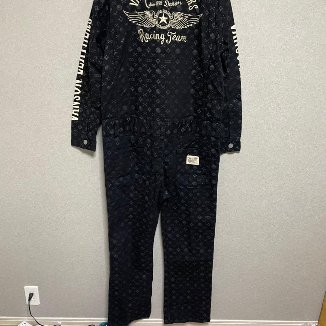 美品　VANSON モノグラム　オーバーオール　つなぎ オ－ルインワン　XL