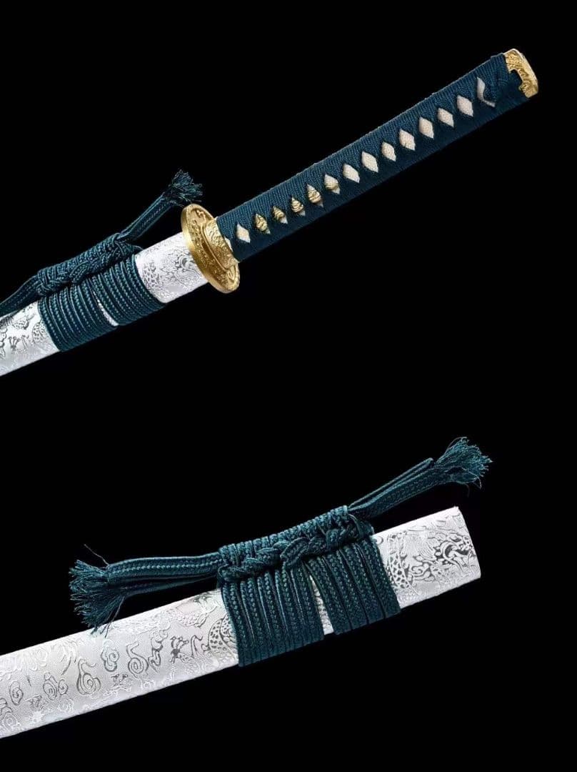 焼成打石紋模様鋼【四聖獣-白虎】武具　刀装具　日本刀　模造刀 居合刀