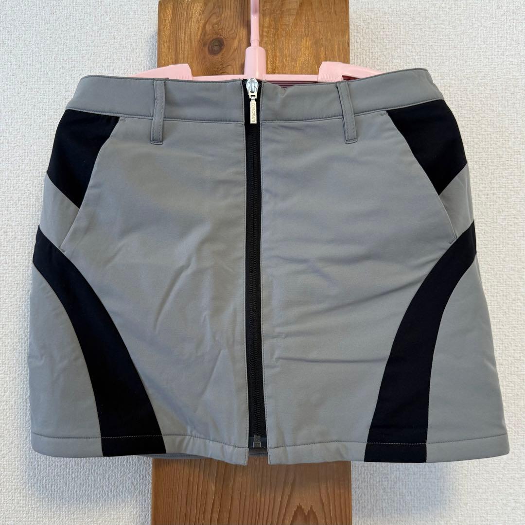 デサント ゴルフ スカート グレー 中綿入り
