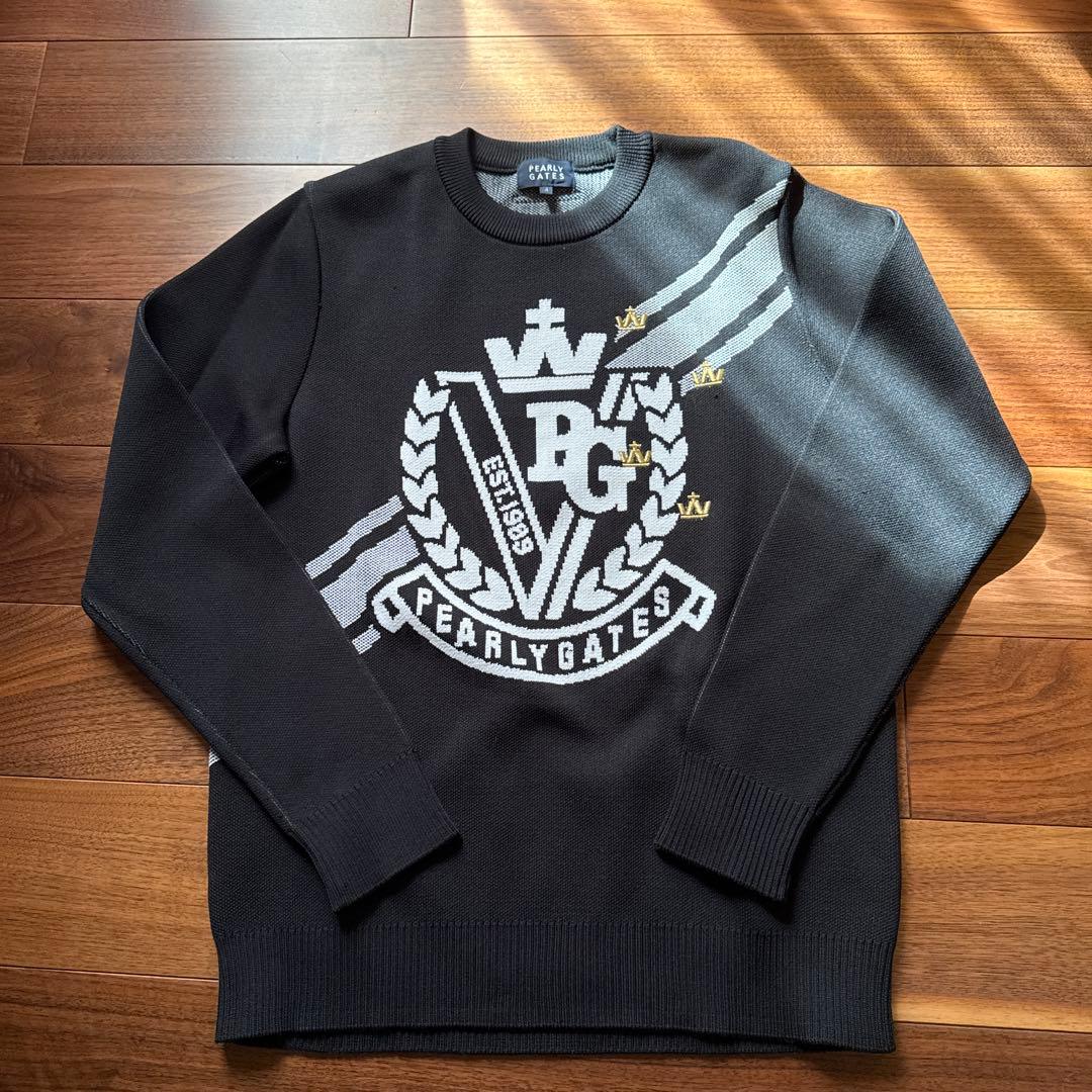 PEARLY GATES ブラック セーター パーリーゲイツ　ゴルフウェア