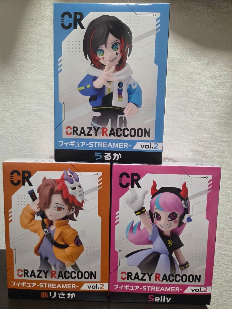 CRAZY RACCOON フィギュアアーストリーマー vol.2 3体セット