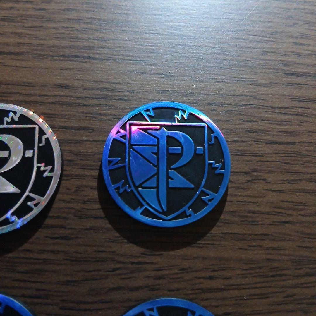 ポケモンカード プラズマ団 エンブレム  青 ブルー 銀 シルバー