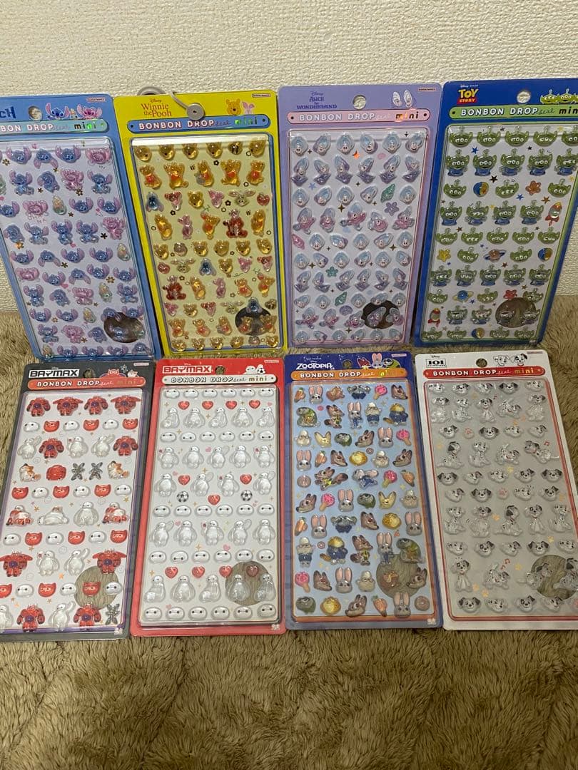 【国内正規品】ボンボンドロップシールディズニーmini 8種コンプリート