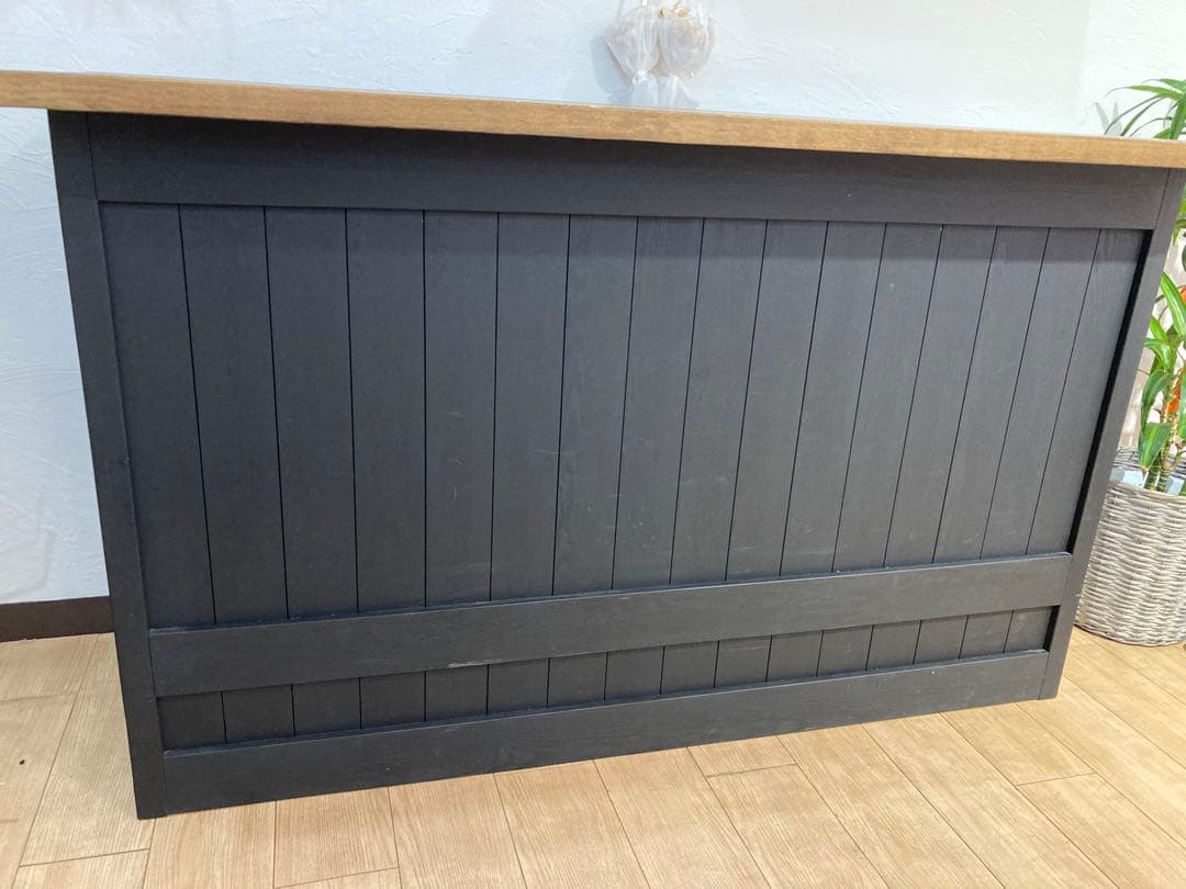 kirschです！　（引き取り限定）木製　レジカウンター　作業台　テーブル