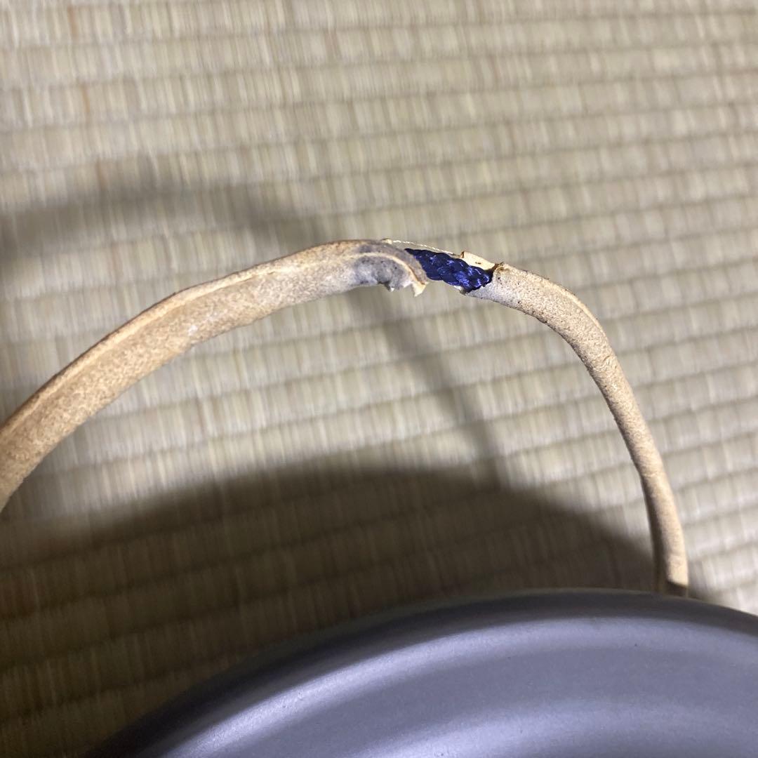 茶道具　①銅羅とバチ　※②木枠（別売り） ①と②はセット販売です