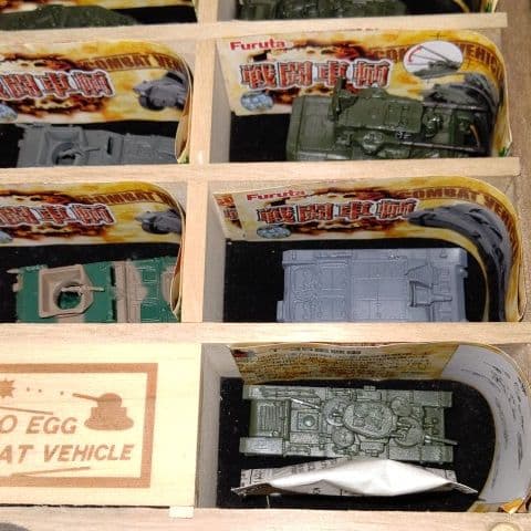 抽プレ品!!チョコエッグ戦闘車輌コレクションBOX+シークレット含む全種　戦車