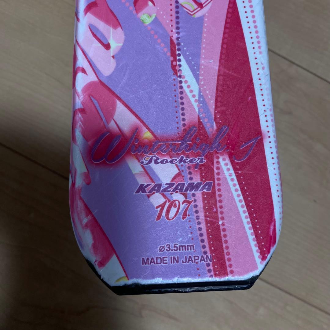 カザマ　キッズスキーセット　板107㎝　ストック 90㎝　ブーツ 19㎝　20㎝